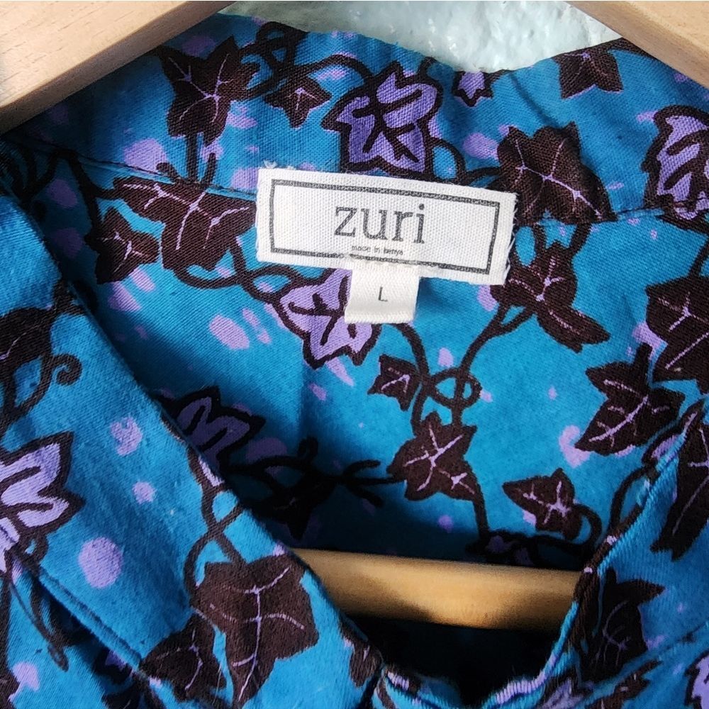 Zuri Floral Blue Dress - Picture 4 of 11